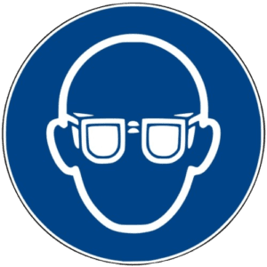 12. Protective eyewear must be worn