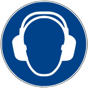 13. Hearing Protection must be worn