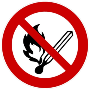 4. No naked flames