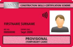 Provisional Temporary Card